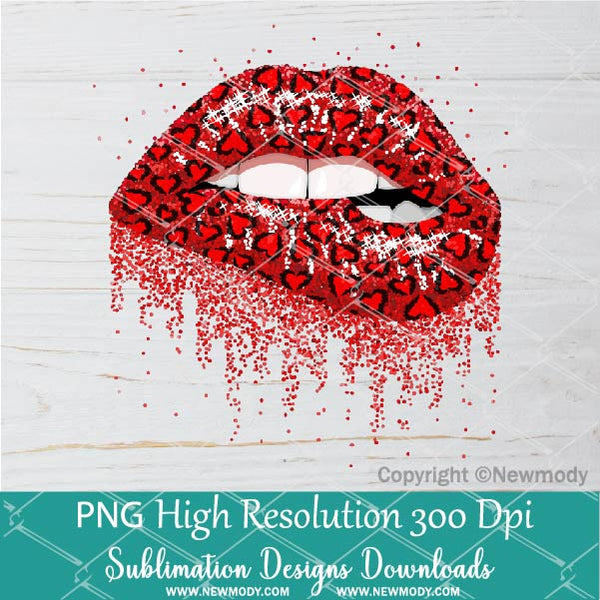 Dripping Lips Glitter Lips Clipart Lips Sublimation Designs 