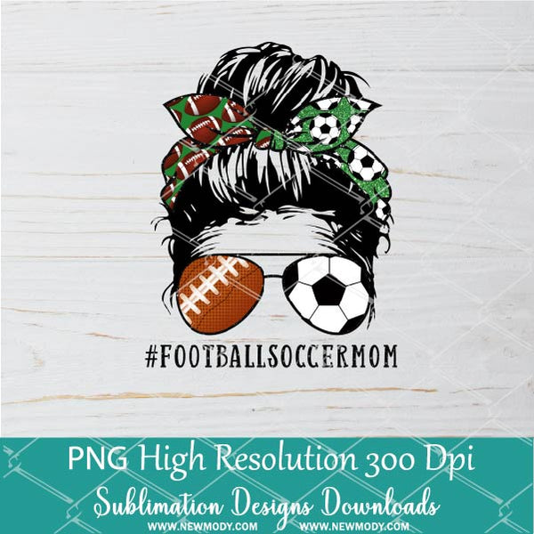 Football Soccer Mom PNG sublimation downloads - Soccer Football