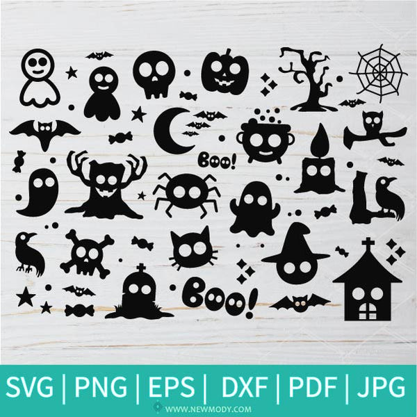 Halloween SVG Bundle -Halloween PNG Clipart Vector Graphics