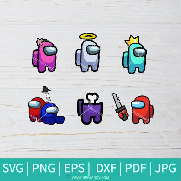 Among Us SVG Instant Download Video Game Silhouette Among Us 
