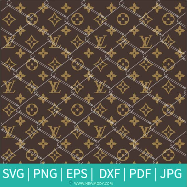 Louis Vuitton Pattern SVG - Colorful Louis Vuitton Pattern Vector- Lou