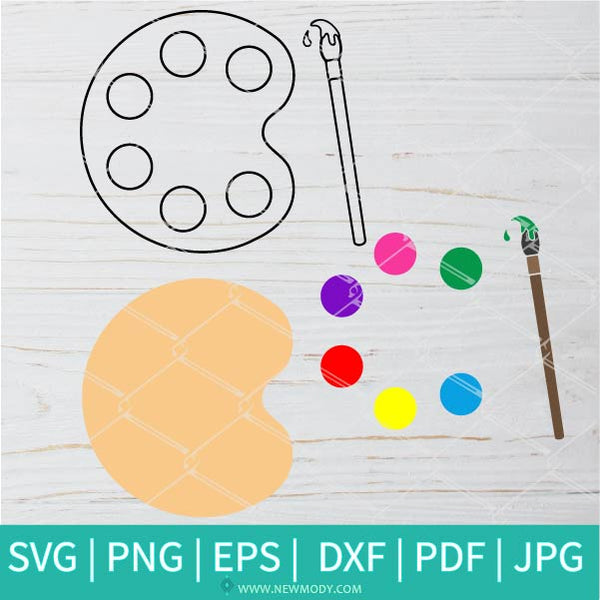 Paint Palette SVG 