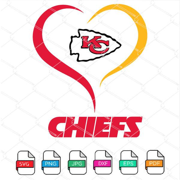 KC Heart Svg, Sport Svg, Kansas City Svg, Chiefs Svg, Kansas City Logo Svg,  Kansas Ci