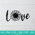 Sunflower Love SVG - Flower Monogram SVG - Frame SVG