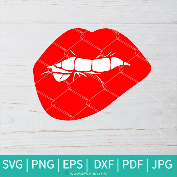 Sexy Lips SVG -  Kiss Svg - Red Lips SVG
