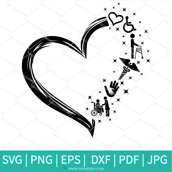 Disability Heart Svg - Disability Support SVG - Helping Hands Svg