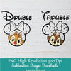 Double trouble PNG Designs for T Shirt & Merch