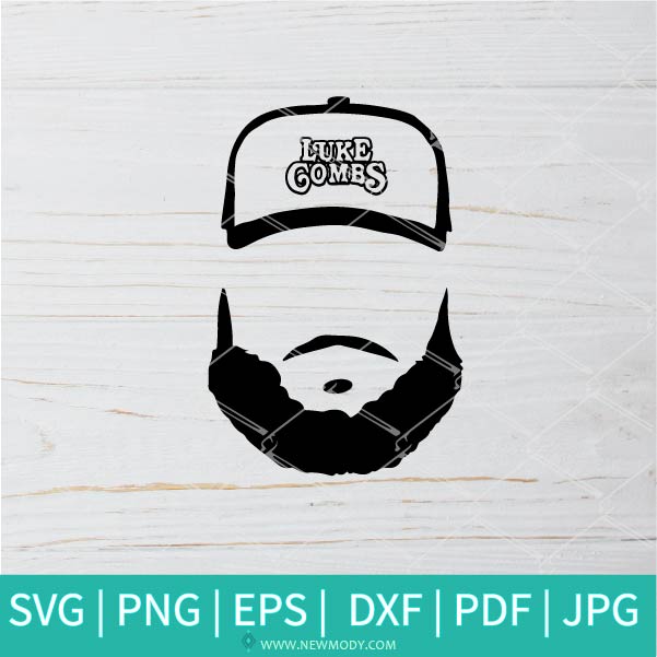 Luke Combs SVG, Luke Combs Hat And Beard SVG Singers Musicians SVG, Country  Music SVG