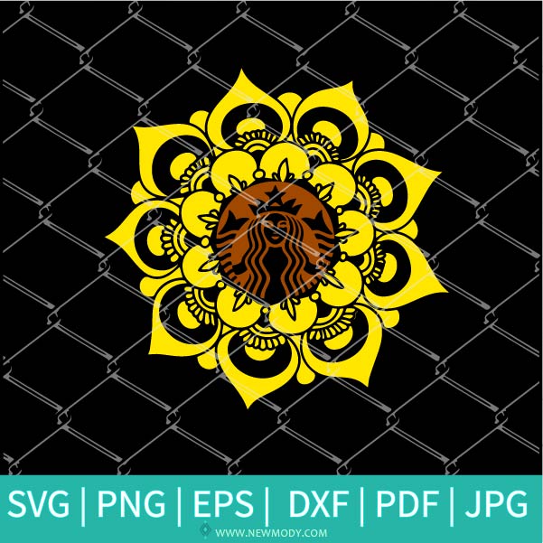 Sunflower Monogram Frame Svg Dxf Png