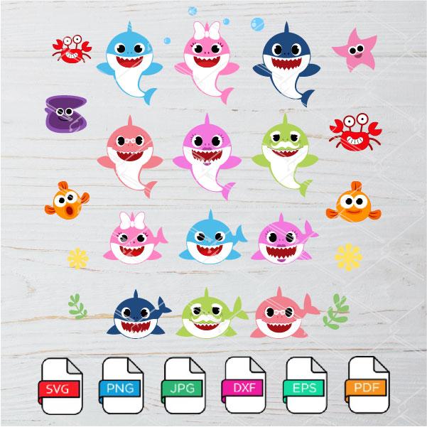Baby Shark PNG Transparent Images Free Download, Vector Files