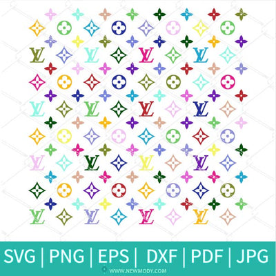LOUIS VUITTON Pattern SVG Cricut Cut File Sticker Decal Clipart Vector   DNKWorkshop