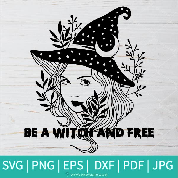 scary witch face silhouette