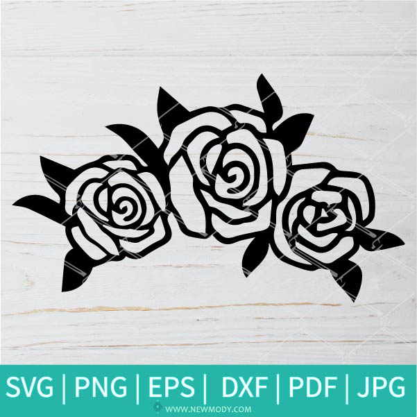 Rose SVG scrapbook cut file cute clipart files for silhouette